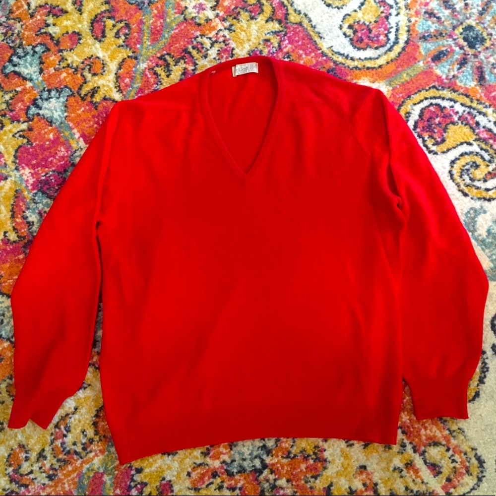 VINTAGE Lyle & Scott Cashmere Sweater sz 46